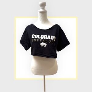 University of Colorado Boulder Croped T-shirt